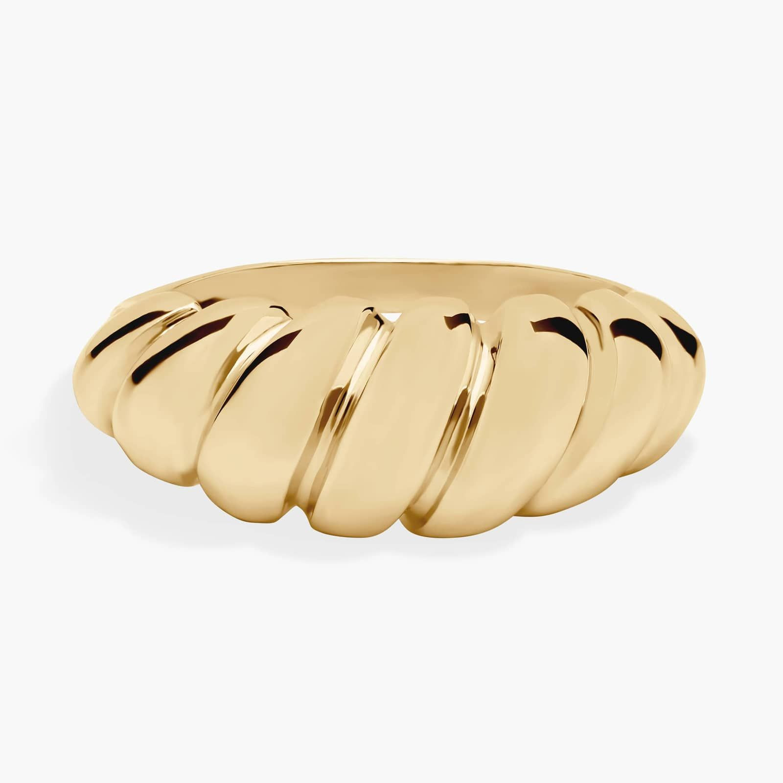 Twisted Dome Ring in 14k Italian Yellow Gold | Blue Nile