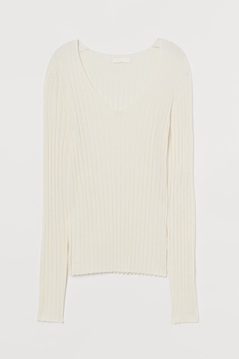 Rib-knit top | H&M (UK, MY, IN, SG, PH, TW, HK)