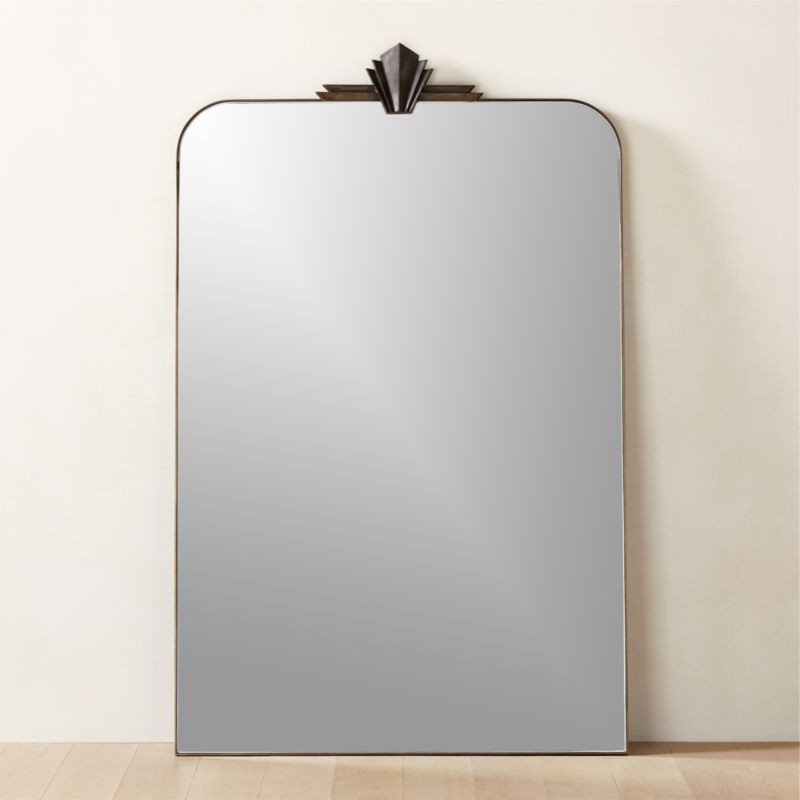 Nouveau Modern Black Iron Full-Length Floor Mirror 48"x78" + Reviews | CB2 | CB2