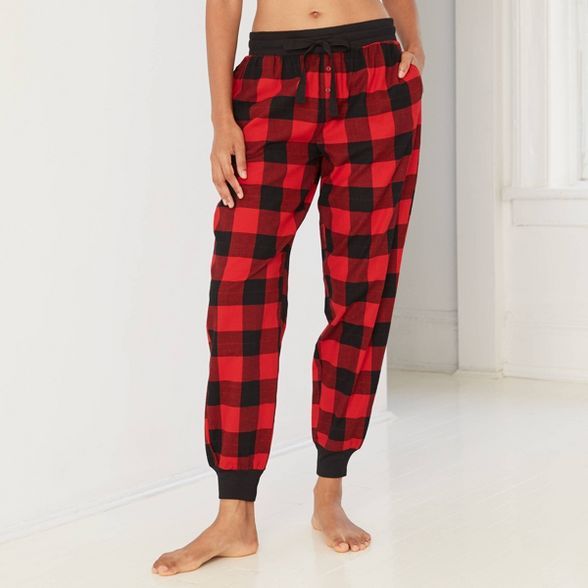 Women's Perfectly Cozy Plaid Flannel Jogger Pajama Pants - Stars Above™ | Target