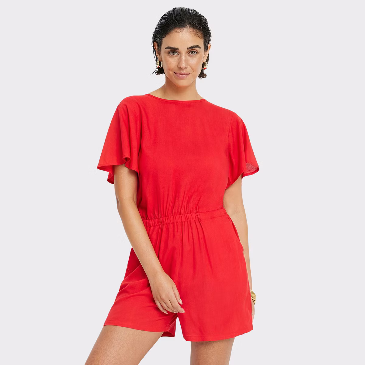 Women's Tie Back Romper - LSCN by LASCANA | Target