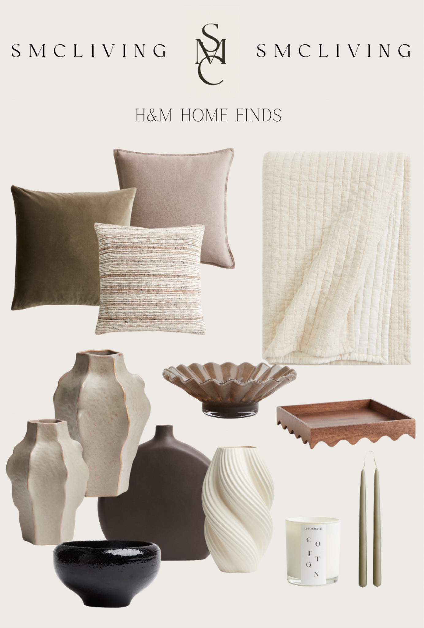 Home decor finds from H&M! 

Throw pillow, bedspread, bedding, vases, modern vase, organic vase, shelf decor, coffee table decor, candles, decorative bowl, decorative tray

#LTKFindsUnder100 #LTKHome #LTKFindsUnder50