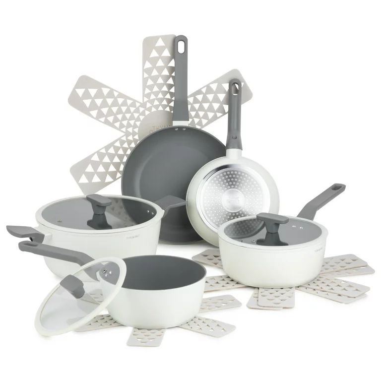 Thyme & Table Eden Cookware, 12-Piece Set, Off White | Walmart (US)