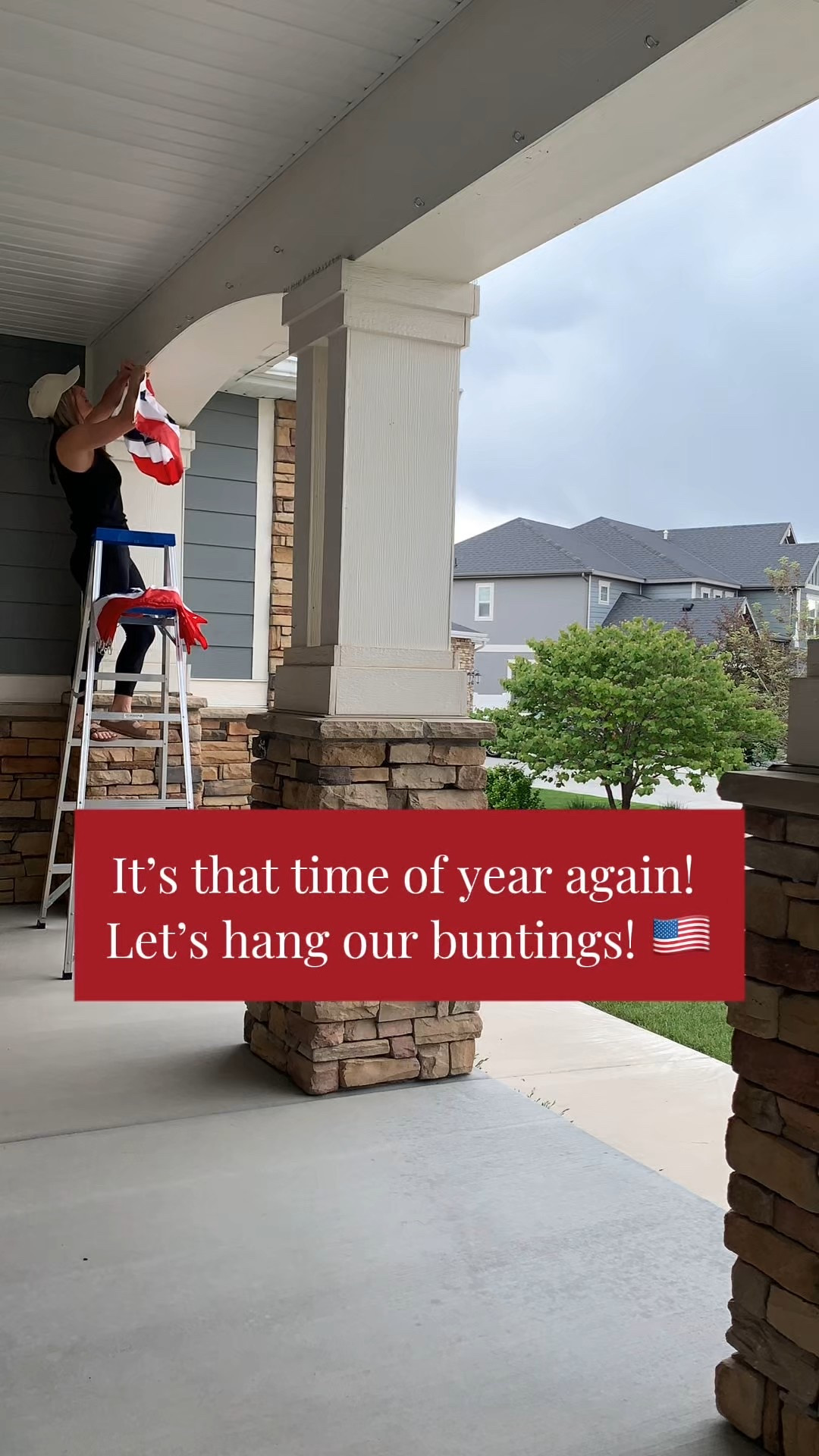 One of my favorite 4th of July traditions 🎆🇺🇸

Hanging our buntings takes just minutes each year thanks to the easiest little trick: Eye Screws + Carabiners 🙌🏼 I never have to worry about wind taking them down, and set up/take down is a total breeze.

Big shoutout to my friend Jamie  who shared this hack with me a few years ago—life changing!

Here’s the exact hardware + our favorite buntings so you can be ready to decorate in a flash!
#FourthOfJulyDecor #EasyDecorHack #LTKhome #patrioticporch #buntingseason


#LTKSummerEdit #LTKHome #LTKFamily