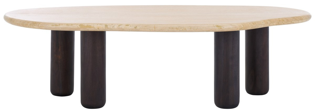 Celestyn Travertine Top Coffee Table- SFV9737A-2BX | Safavieh