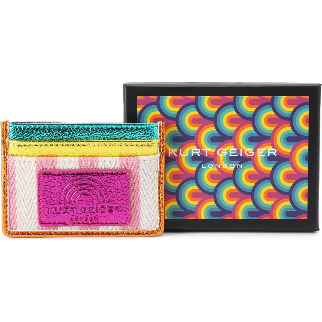 Kurt Geiger London Southbank Card Holder in Pink Multi at Nordstrom | Nordstrom