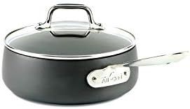 All-Clad E7852664 HA1 Hard Anodized Nonstick Dishwaher Safe PFOA Free Sauce Pan Cookware, 2.5-Qua... | Amazon (US)