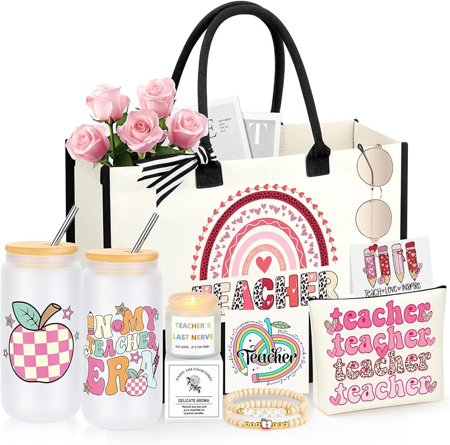 Teacher Appreciation Gifts for Women, End of Year Thank You Valentines Day Christmas Retirement G... | Amazon (US)