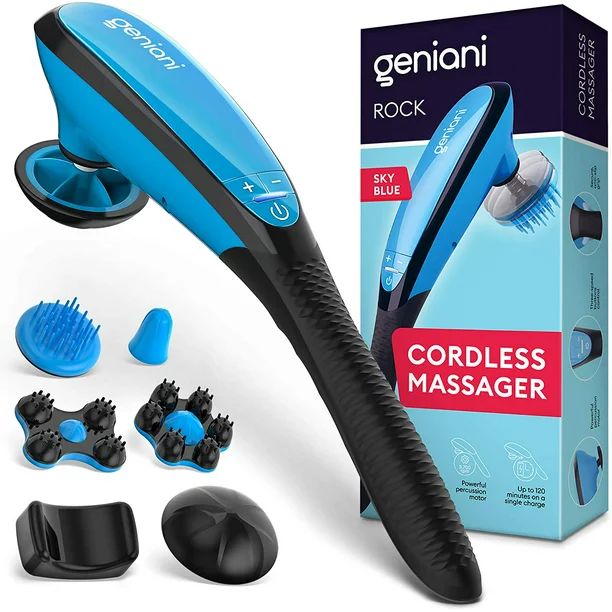 Geniani Deep Tissue Massager for Body, Shoulders, Neck and Sore Muscles - Cordless Electric Handh... | Walmart (US)