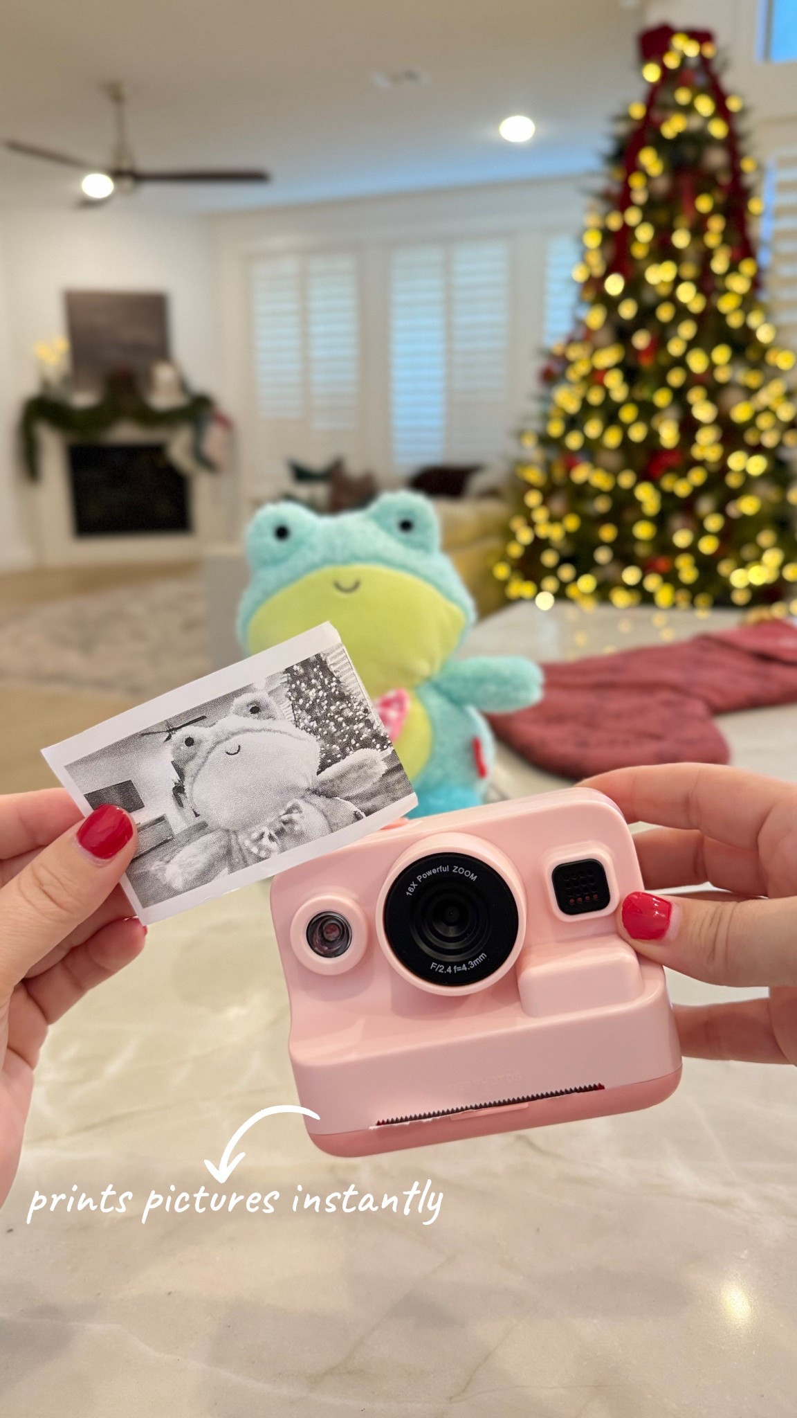 toddler gift guide 2025: these instant print digital cameras are so fun!! Like their own Polaroid camera 🥹 the quality of the prints on this one are good!!! 

would be a cute stocking stuffer idea for toddler girls too!

#LTKGiftGuide #LTKKids #LTKHoliday
