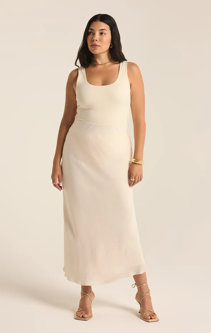 Europa Luxe Sheen Midi Skirt | Z Supply