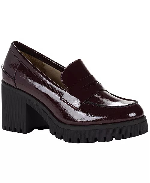 Women's Presscott Round Toe Heeled Loafers | Macy's