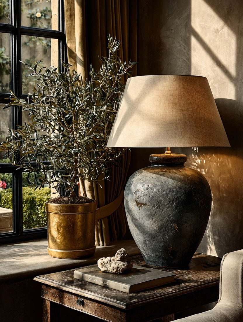 Bring this Rome-inspired statement lamp home.

A large, sculptural base with an understated linen shade instantly gives your space that old-world European warmth. It’s bold, grounded, and effortlessly elegant.

Pair it with a mini olive tree in a brushed gold planter to complete the look.

Why this combination works:

• The oversized ceramic base anchors the space
• The linen shade softens the light for a warm glow
• The olive tree adds natural Mediterranean character
• The gold planter ties everything together with subtle richness

Style it on:

– A rustic wooden side table
– An entry console
– A bedroom nightstand
– A reading corner

You can shop the full look — the lamp, the olive tree, and the gold planter — or simply add the missing piece to elevate what you already have.

Sometimes all a room needs is one strong, timeless statement. 

 #LTKHome