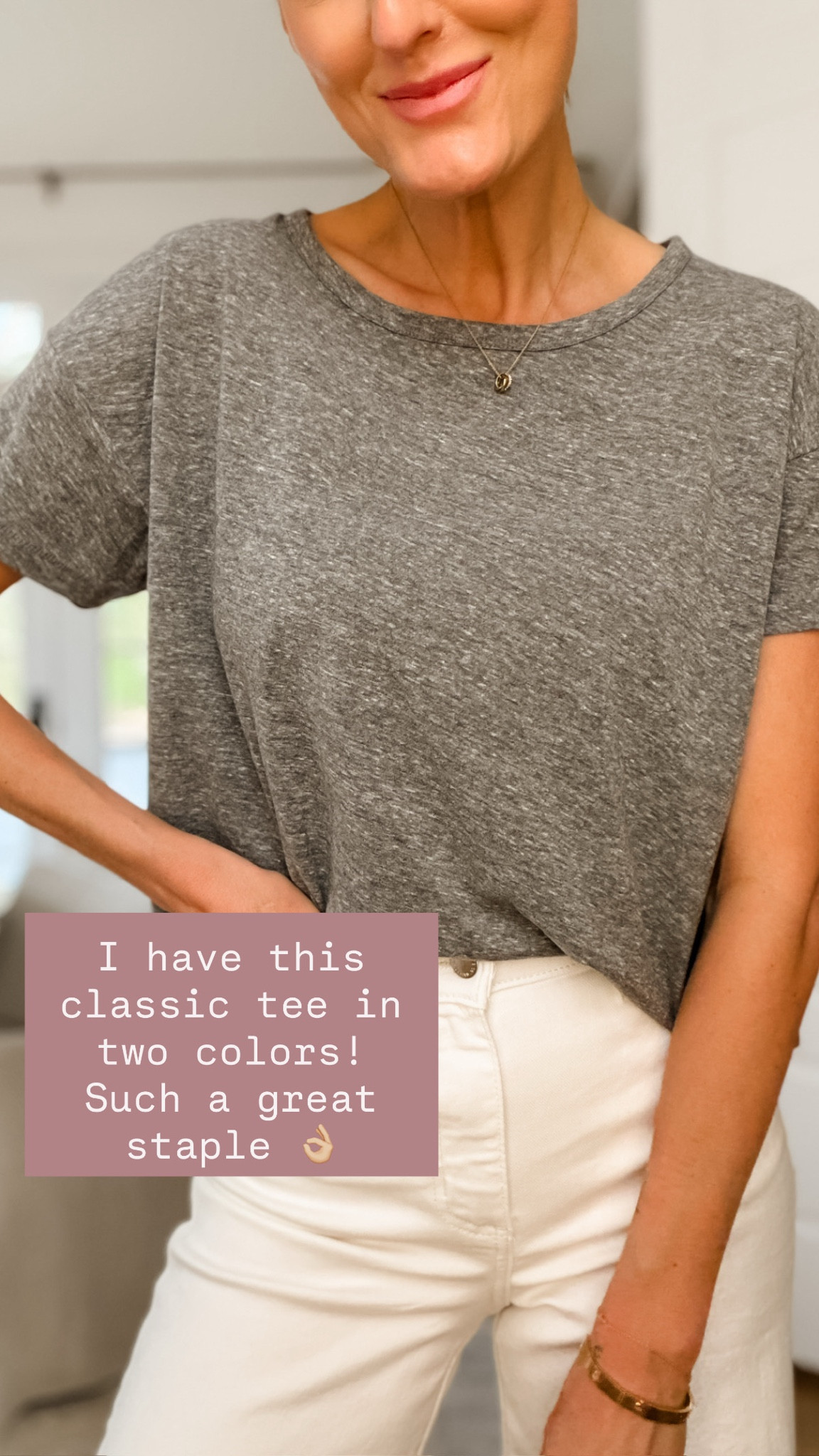 If you’re need a classic tee, I highly recommend this one! It comes in a few other colors (I also have the pink)! Currently on sale for under $10!

Loverly Grey, Target, sale, Memorial Day sale, summer staples, grey tee, classic tee 

#LTKSeasonal #LTKSaleAlert