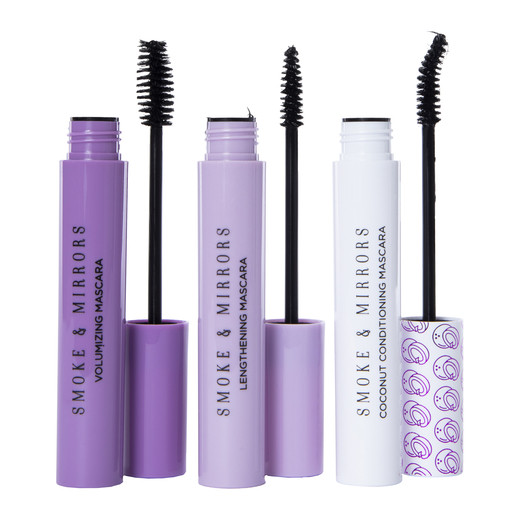 Smoke & Mirrors Clean Beauty Mascara 3-Piece Set | Five Below