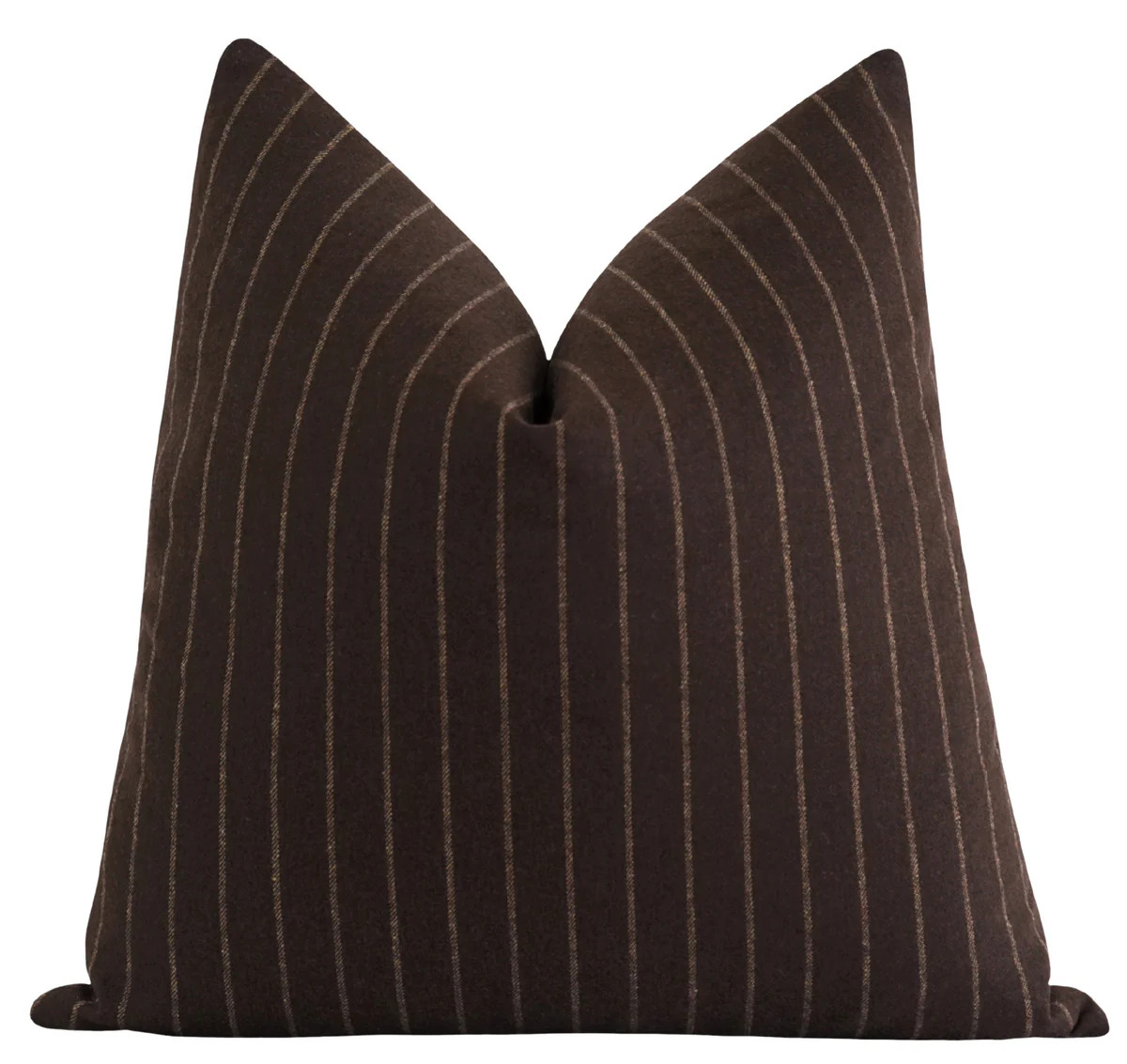 Lewis Chestnut Brown Stripe Pillow | Land of Pillows