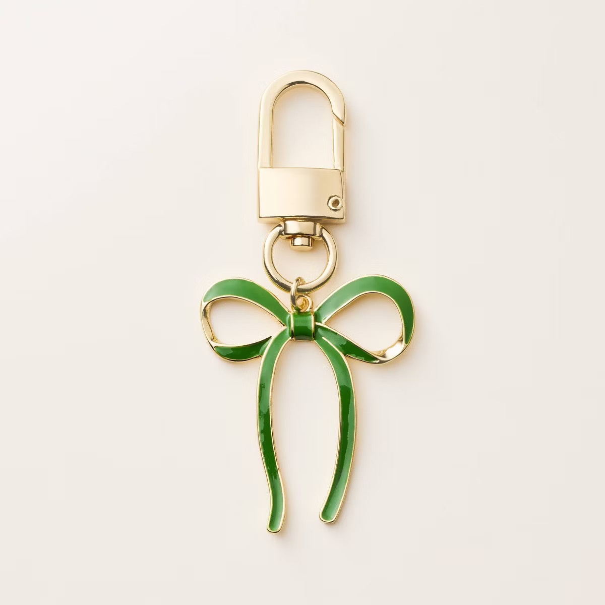 Bow Bag Charm Keychain - kate spade new york x Target Green/Gold | Target