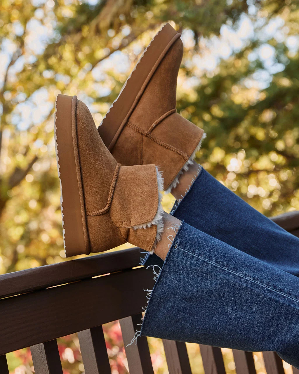 Elowen Suede Fur Lined Ankle Boots | VICI