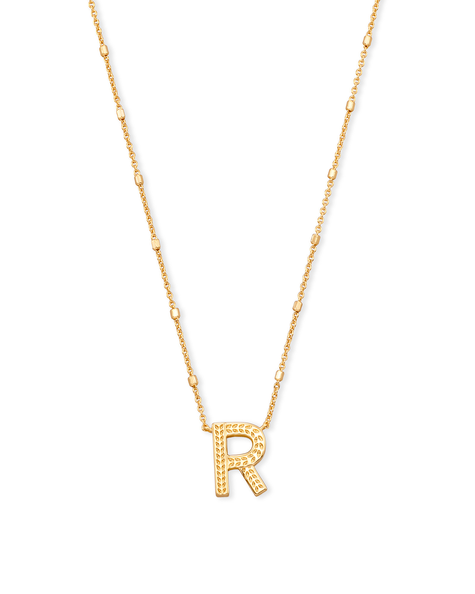 Letter R Pendant Necklace in Gold | Kendra Scott