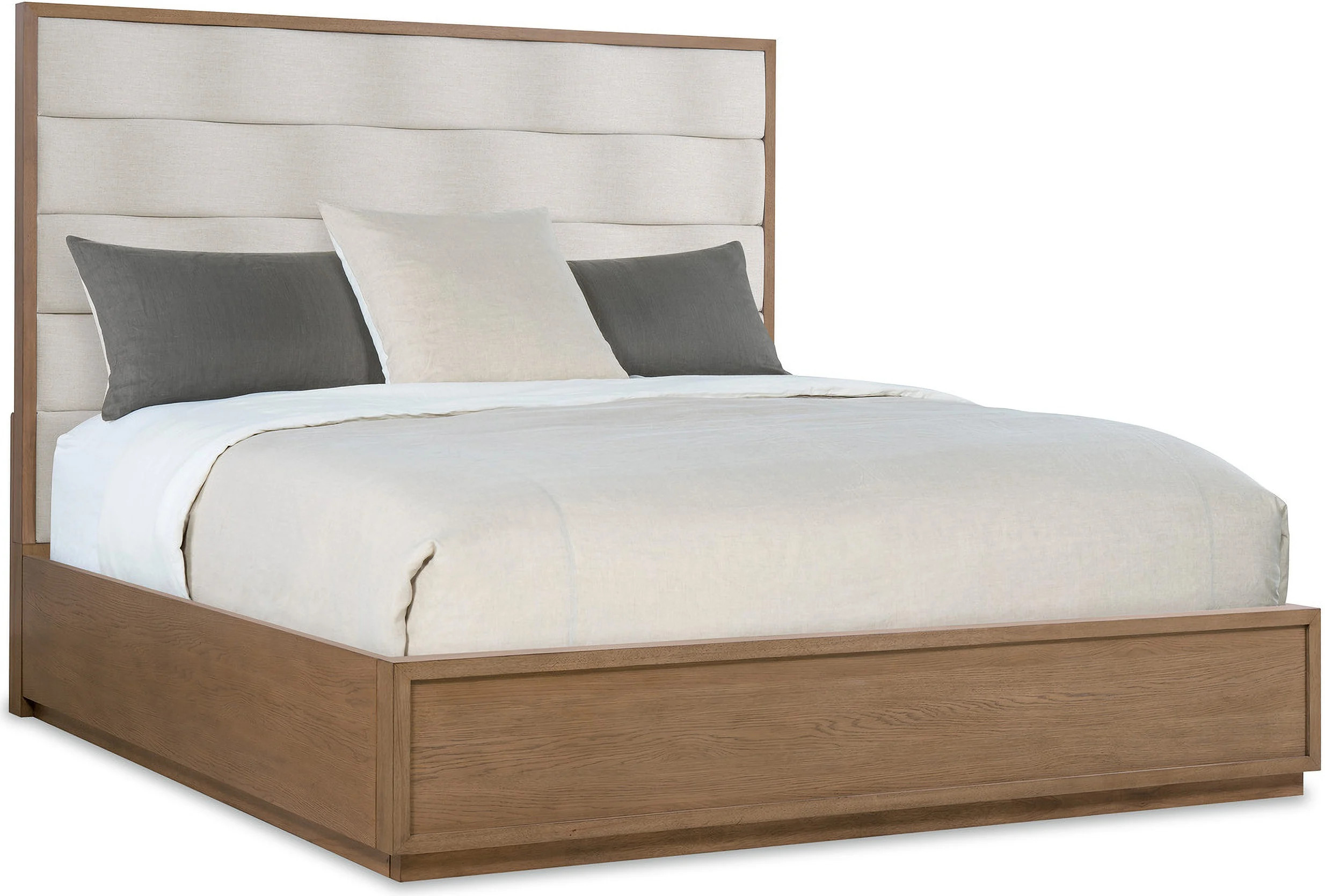 Sonnet King Upholstered Bed In Beige | 1stopbedrooms
