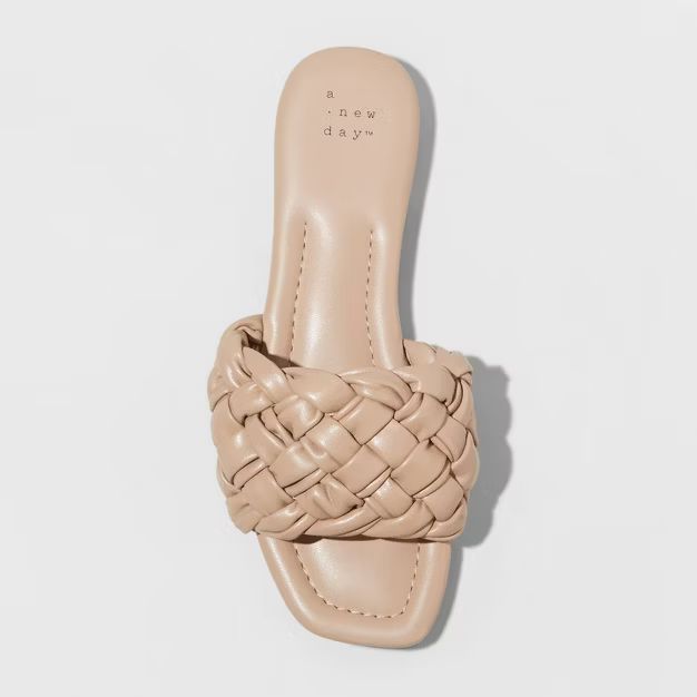 Women's Carissa Woven Slide Sandals - A New Day™ | Target