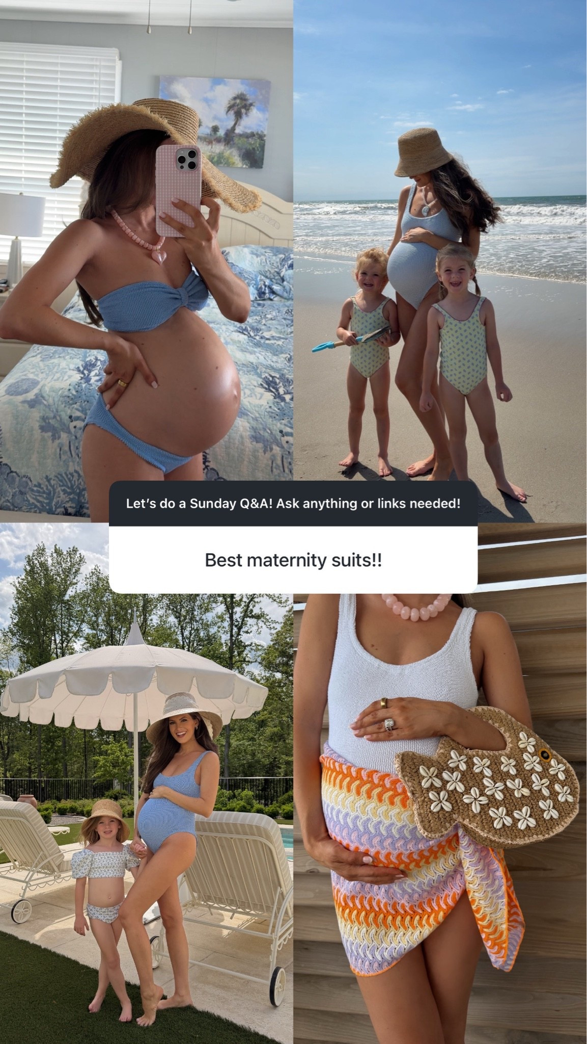Hunza G swimsuits are THE BEST for pregnancy - they’re one size fits all and they stretch with you!

#LTKmomlife #LTKBump #LTKBaby
