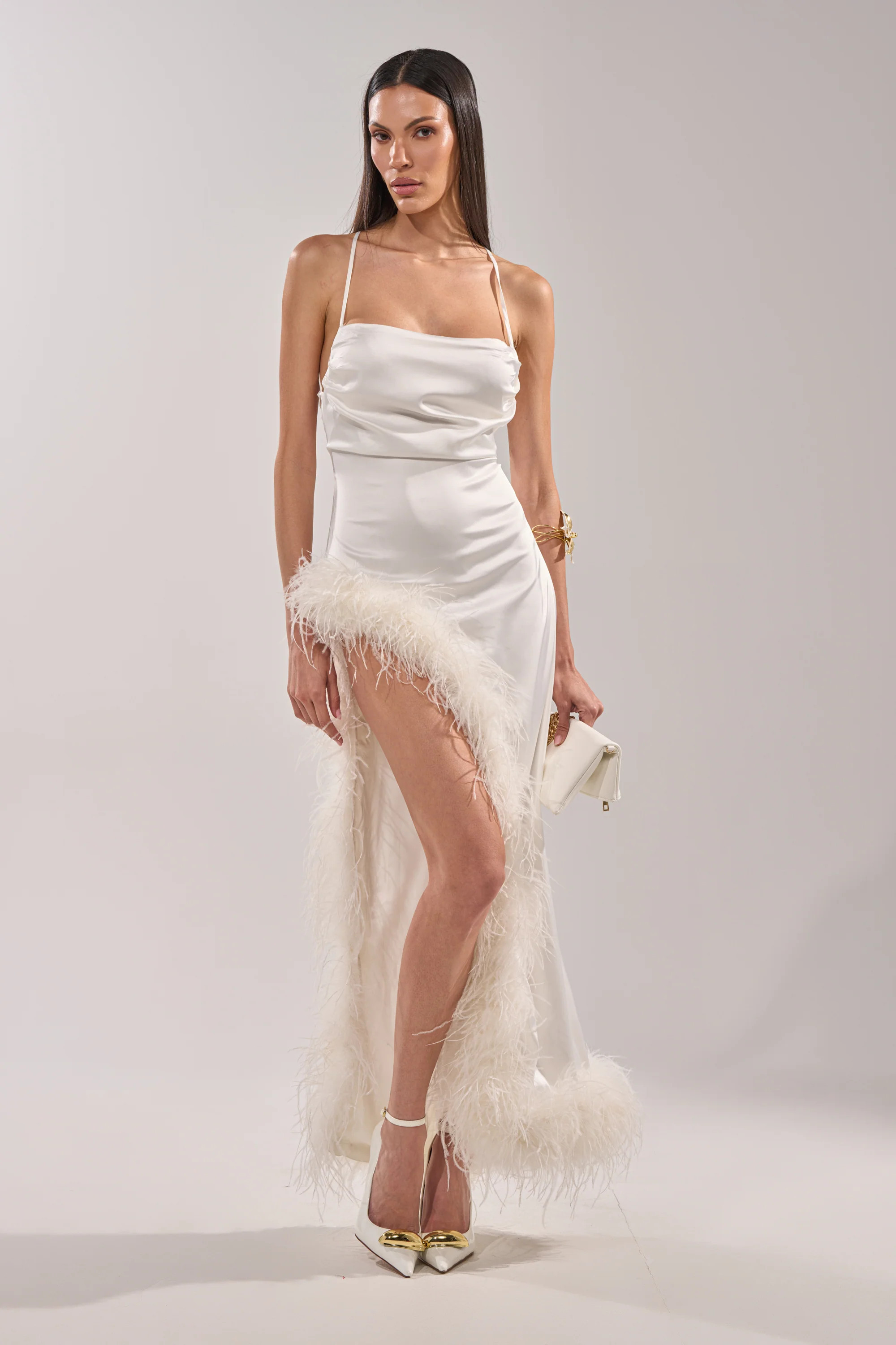 AKIRA Light As A Feather Maxi Dress | Size Large | AKIRA