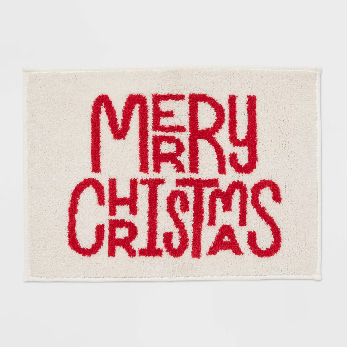 17"x24" Merry Christmas Bath Rug Cream - Wondershop™ | Target