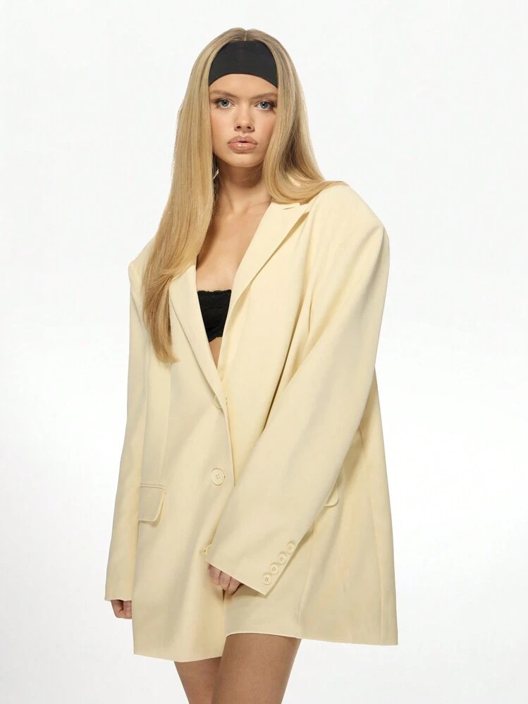 MISSGUIDED Blazer Profesional De Talla Grande, Ropa De Oficina, Chaqueta De Traje Informal De Moda Contemporánea, Atuendo De Negocios Para Primavera Y Otoño | SHEIN