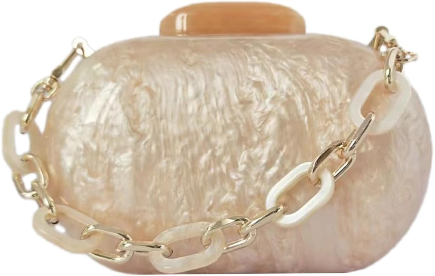 Acrylic Bubble Bag Luxury Marble Clutch Evening Purses for Women Glitter Handbag for Wedding Part... | Amazon (US)
