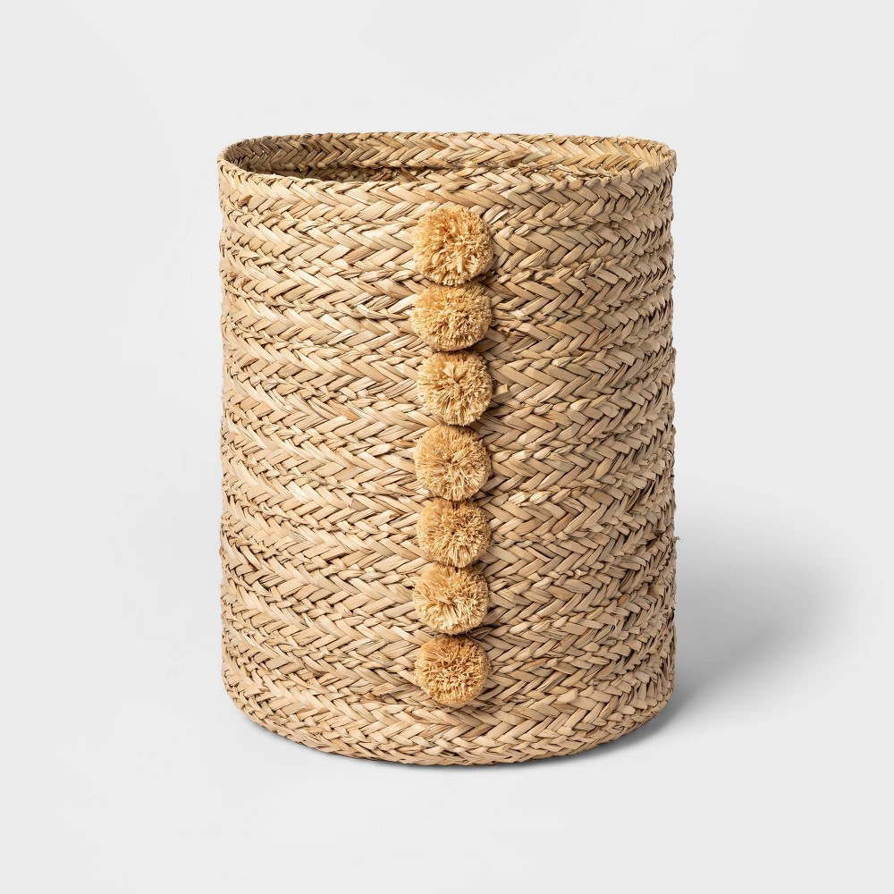 Small Braided Seagrass Round Basket Natural - Opalhouse | Target