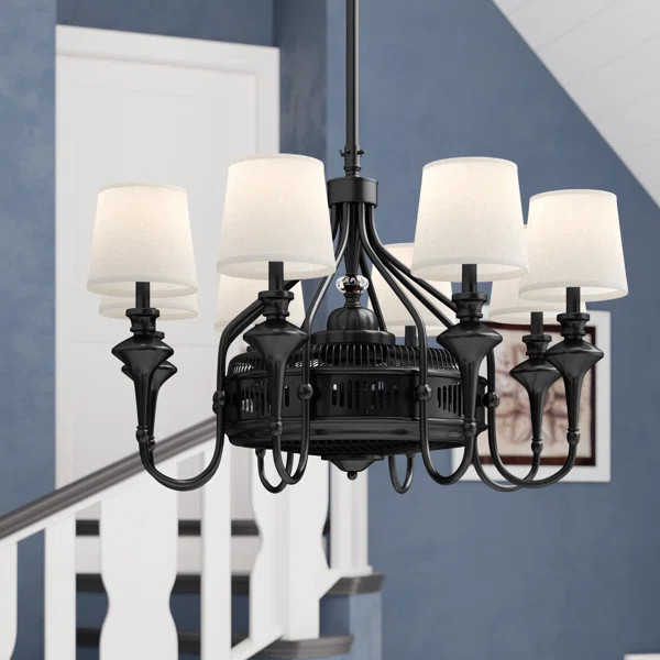 Deena 3 - Blade Chandelier Ceiling Fan with Light Kit Included | Wayfair North America