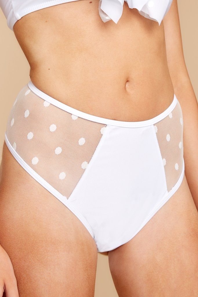 Sands of Samoa White Bikini Bottoms | Red Dress 