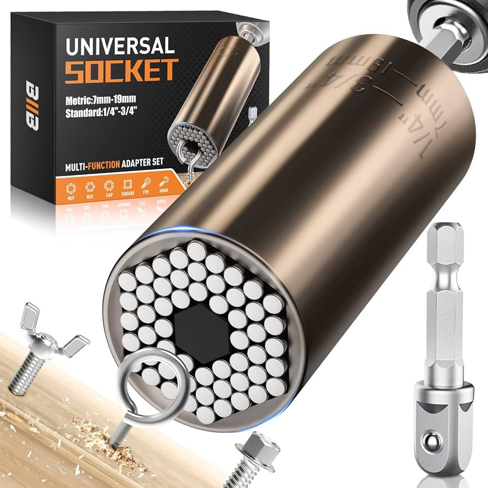 BIIB Stocking Stuffers for Adults Men, Mens Gifts for Christmas Universal Super Socket, Dad Gifts... | Amazon (US)