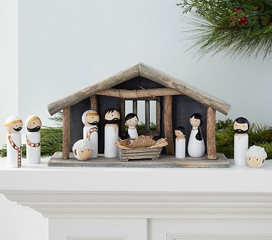 Light-Up Nativity Set | Pottery Barn Kids