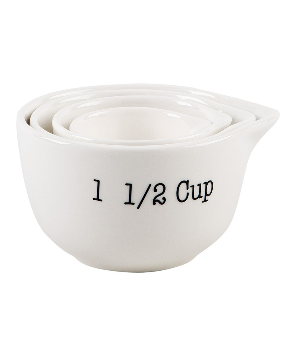 Home Essentials and Beyond Mugs - White Nesting Measuring Cup Set | Zulily