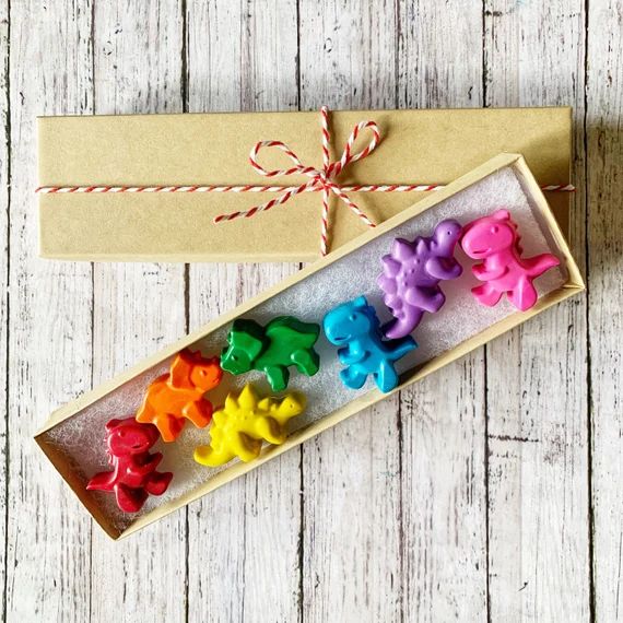 Dinosaur Crayons/ Stocking Stuffer/birthday Gift/ Christmas | Etsy | Etsy (US)