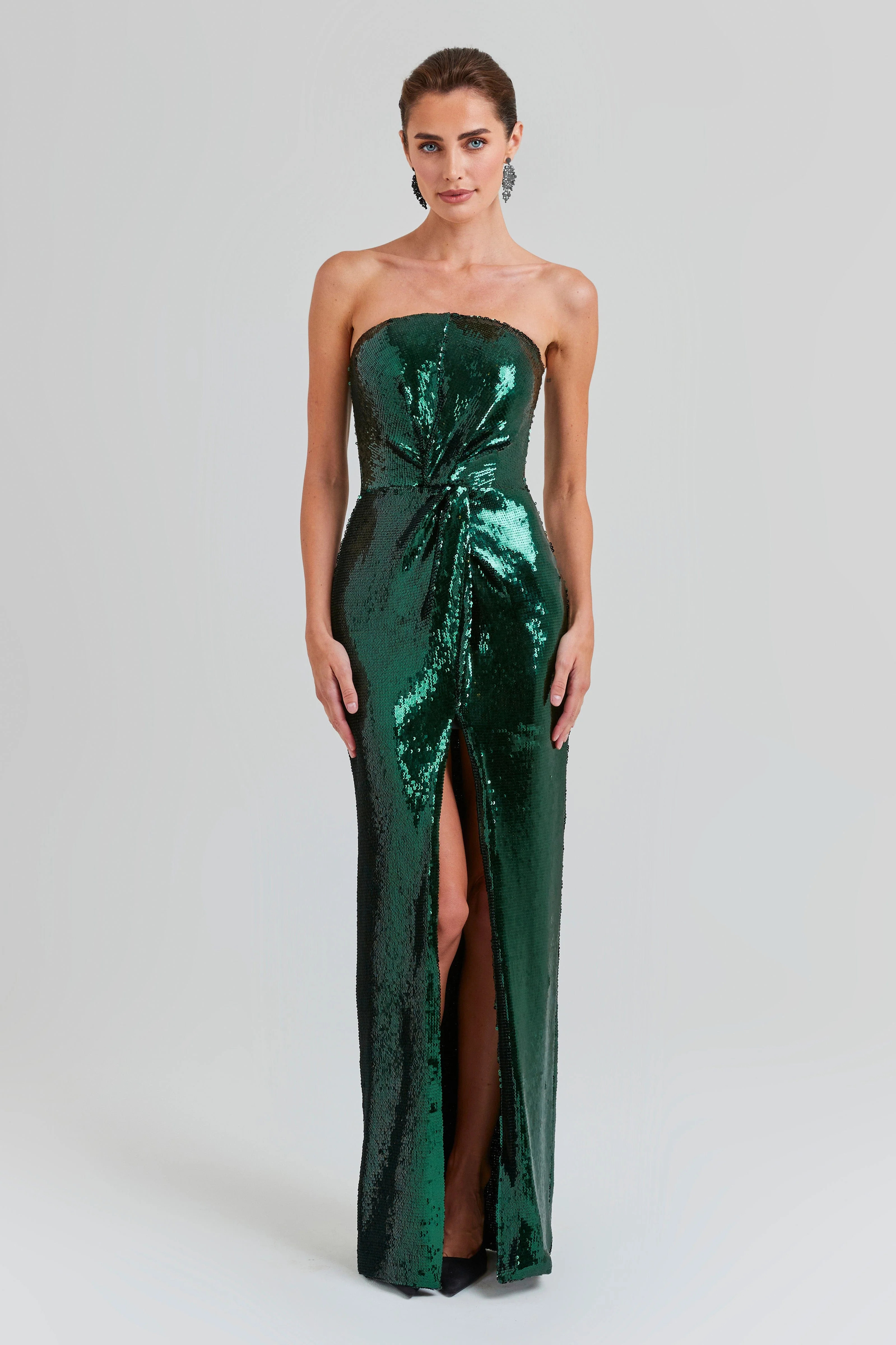 Suzanne Emerald Green Dress | Nadine Merabi