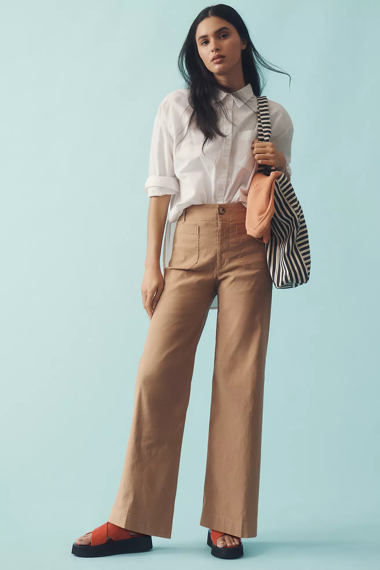 The Colette Full-Length Wide-Leg Pants by Maeve: Magic Fabric Edition | Anthropologie (US)