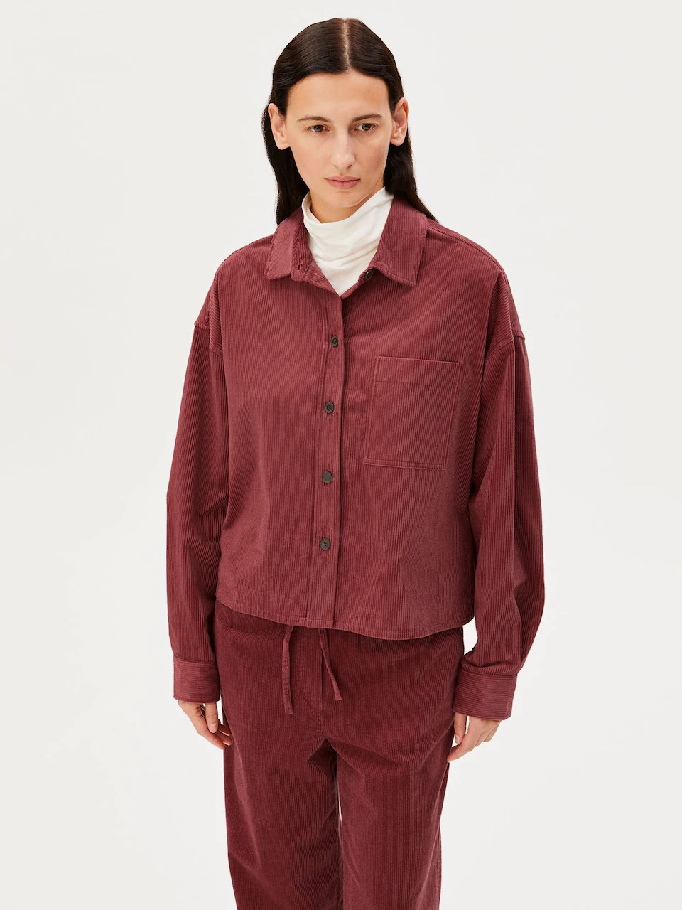 ARMEDANGELS Bluse NALAANI CORDUROY in Rot | ABOUT YOU | ABOUT YOU DE