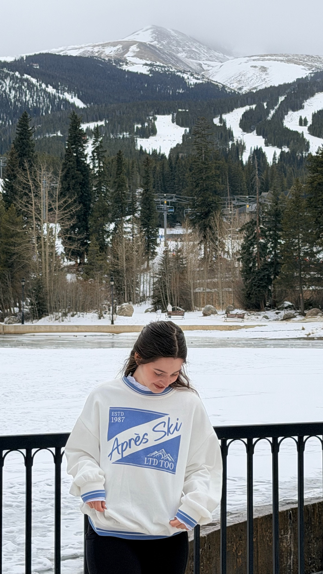 Breckenridge Memories ✨ Such a cute ski village! The boutiques were to die for and my apres ski sweatshirt is current in stock! Under $15 and so cozy on. 

#LTKTravel #LTKootd #LTKPetite