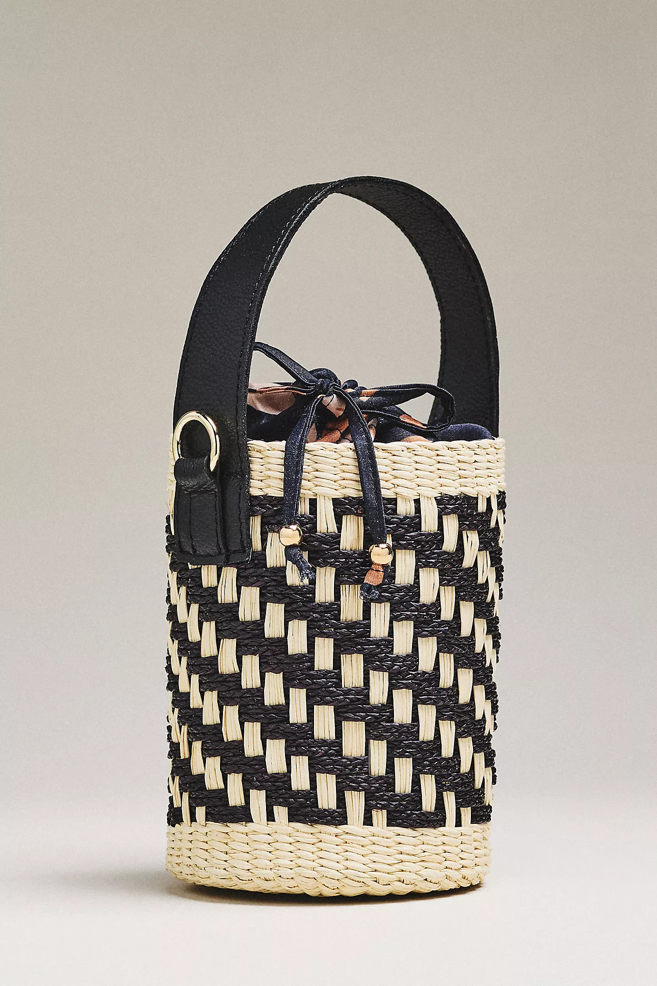 Sensi Studio Two-Tone Thick-Weave Bucket Bag | Anthropologie (US)