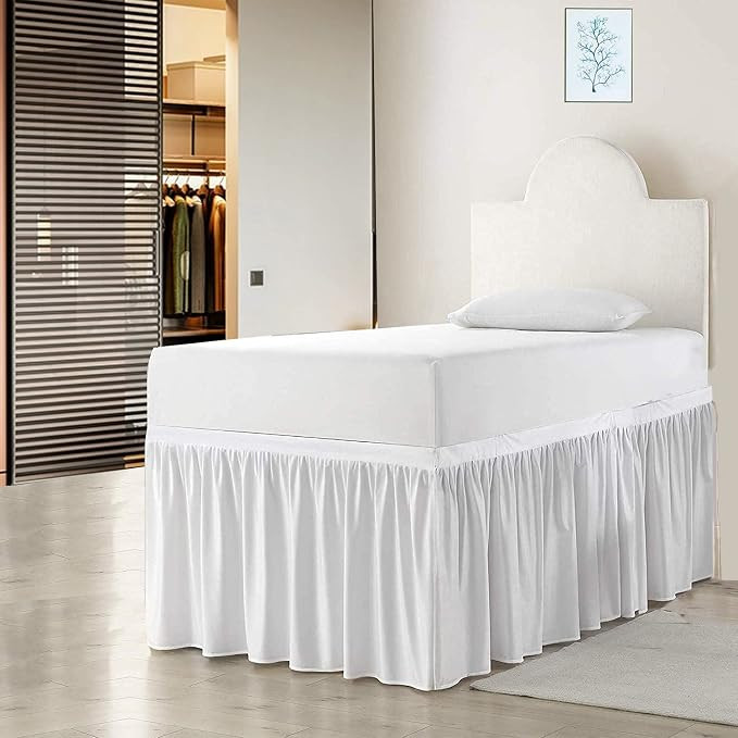College Dorm Bed Skirt-Extra Long Dorm Room Bed Skirt-Dorm Room Bed Skirt Twin XL-College Dorm Be... | Amazon (US)