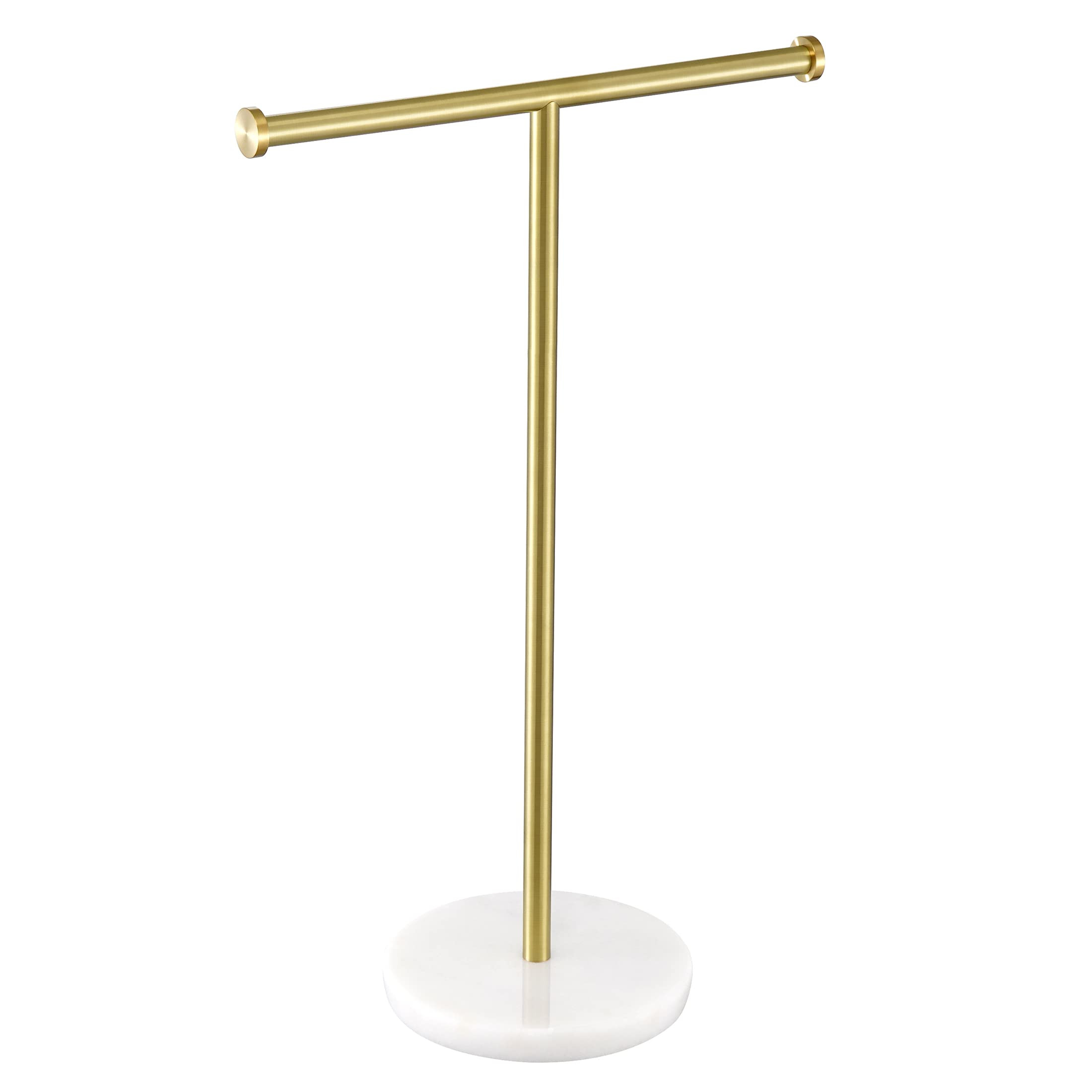 KES Gold Towel Rack Countertop, 16.5" Height T-Shape Stand With Marble Base, Hand Towel Holder, SUS304 Stainless Steel, BTH205S14B-BZ | Amazon (US)