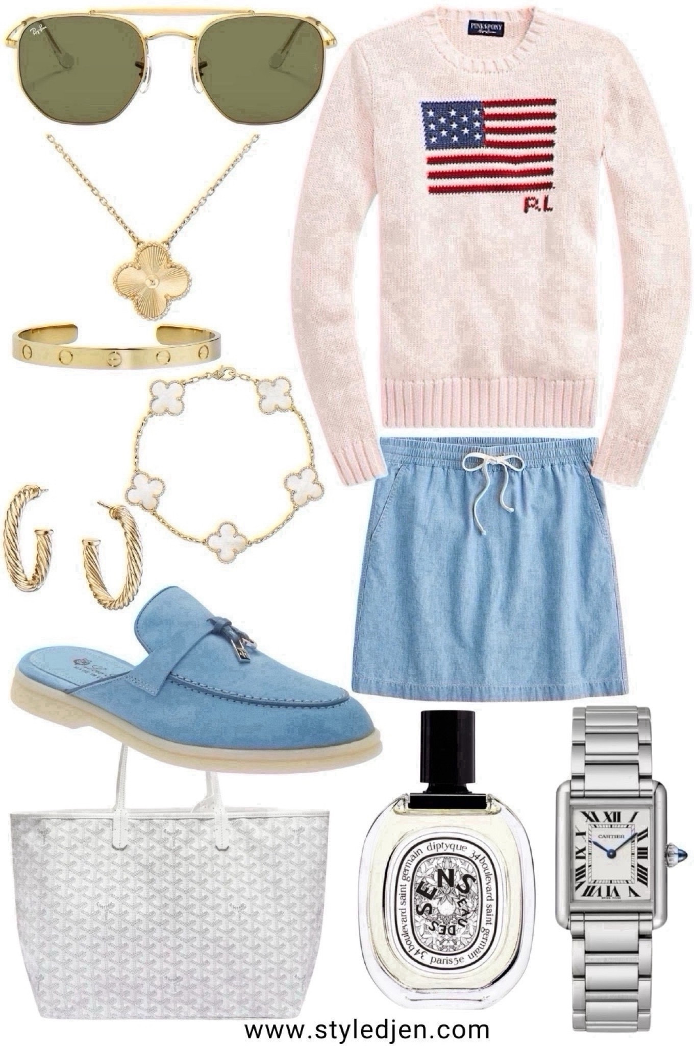 Ralph Lauren flag sweater summer outfit. Loving the coastal grandma vibes! 



#LTKStyleTip #LTKFindsUnder100 #LTKSeasonal