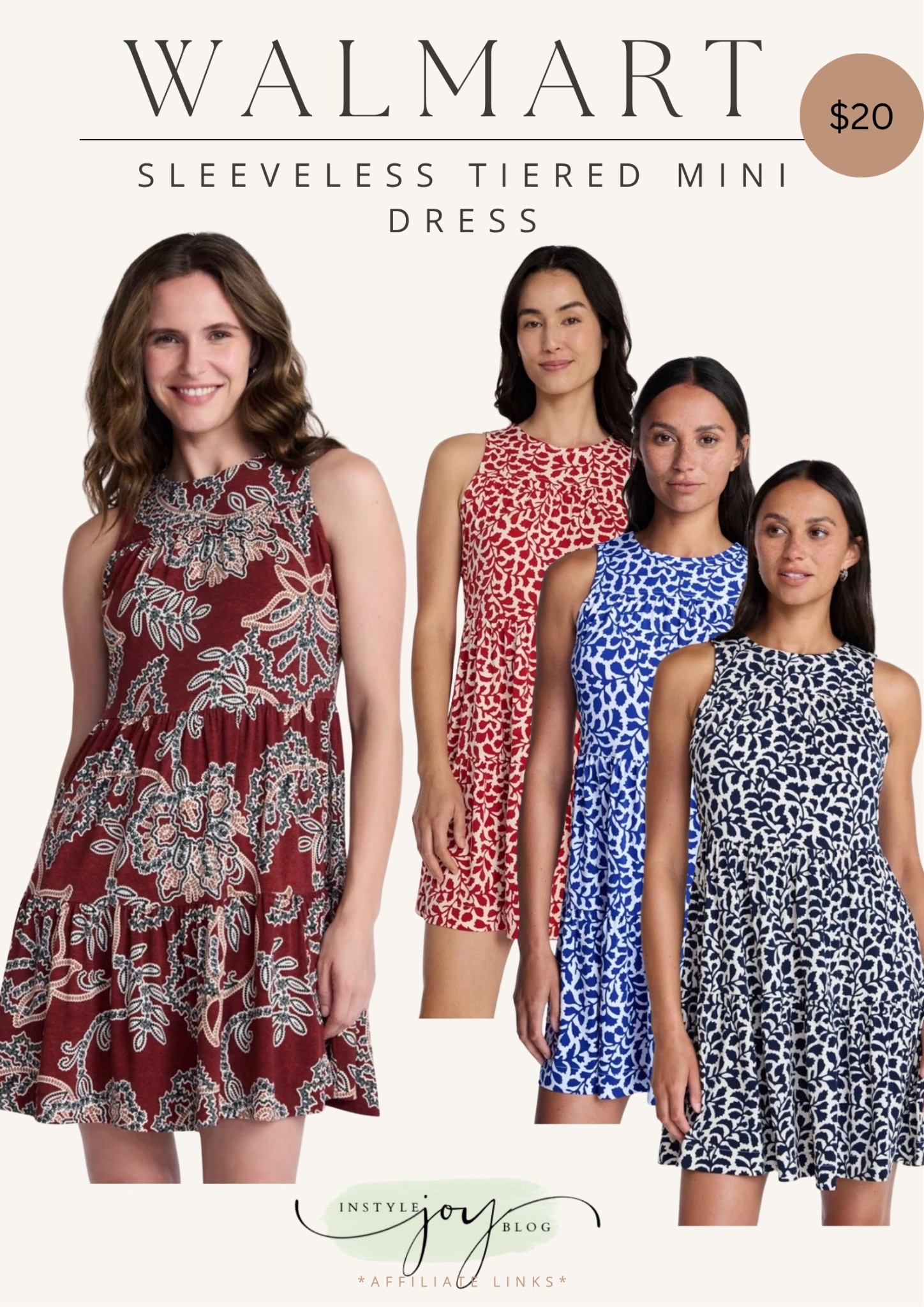 Walmart Time and Tru Women's and Women's Plus Sleeveless Tiered Mini Dress, Sizes XS-4X / 2026 dresses 

#LTKOver40 #LTKTravel #LTKmomlife