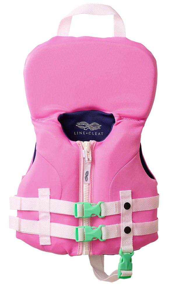 Pink USCG Life Jacket (0-30 lbs) | Line + Cleat