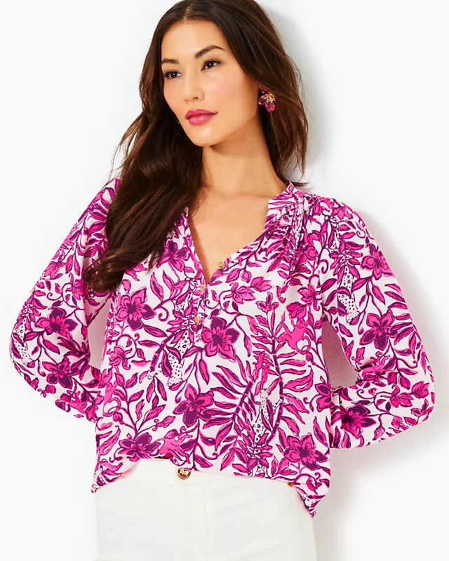 Elsa Silk Top | Lilly Pulitzer