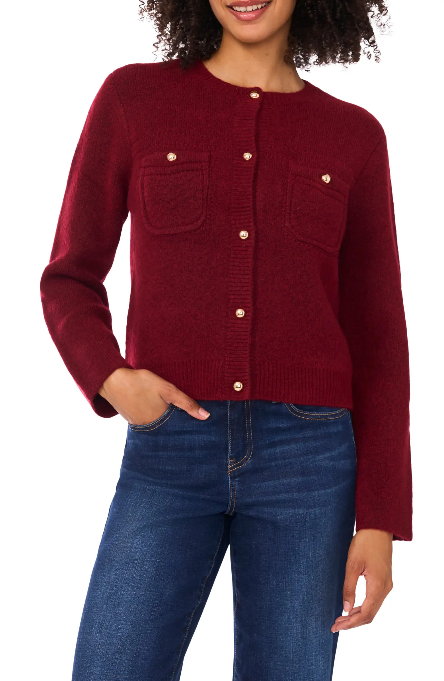 CeCe Patch Pocket Cardigan | Nordstromrack | Nordstrom Rack