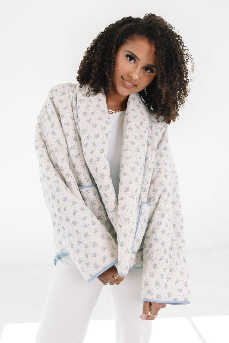 Let's Take A Trip Jacket - Blue | The Impeccable Pig